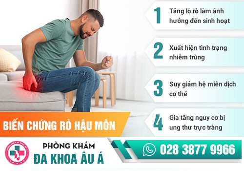 BIẾN CHỨNG NGUY HIỂM DO BỆNH RÒ HẬU MÔN GÂY RA