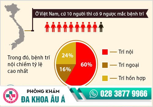 Tỷ lệ người mắc bệnh trĩ hiện nay